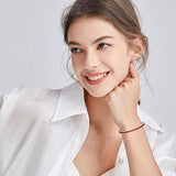 Pulsera de tenis de rubí | Oro blanco
