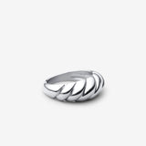 Anillo Croissant | Oro blanco